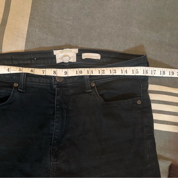 Lola Jeans sz32 sustainable stretch denim black skinny high rise 31” inseam - Picture 3 of 8